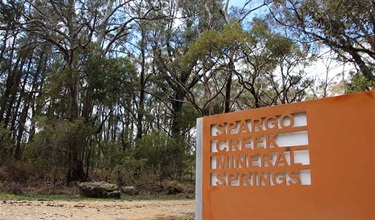 Spargo Creek sign