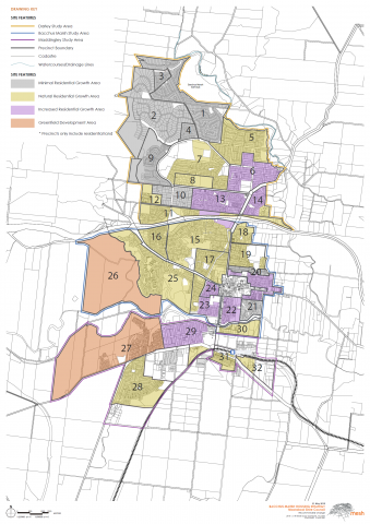 Character precincts within Bacchus Marsh