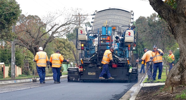 Image of road works