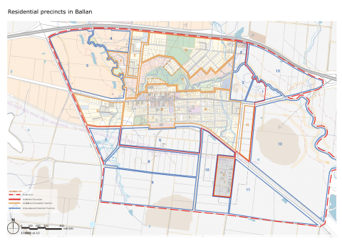 Character precincts within Ballan