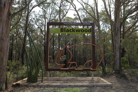 Blackwood street sign